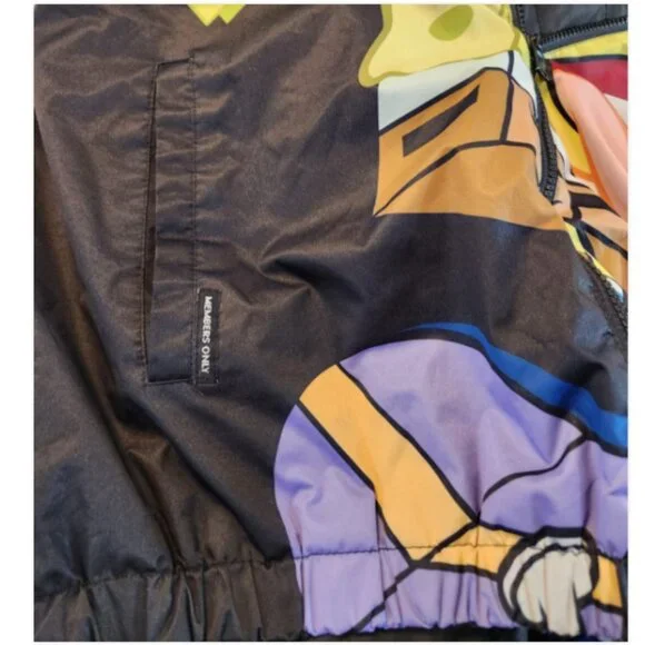 Members Only x Nickelodeon SpongeBob Hooded Jacket Quilted Lining - Picture 8 of 13